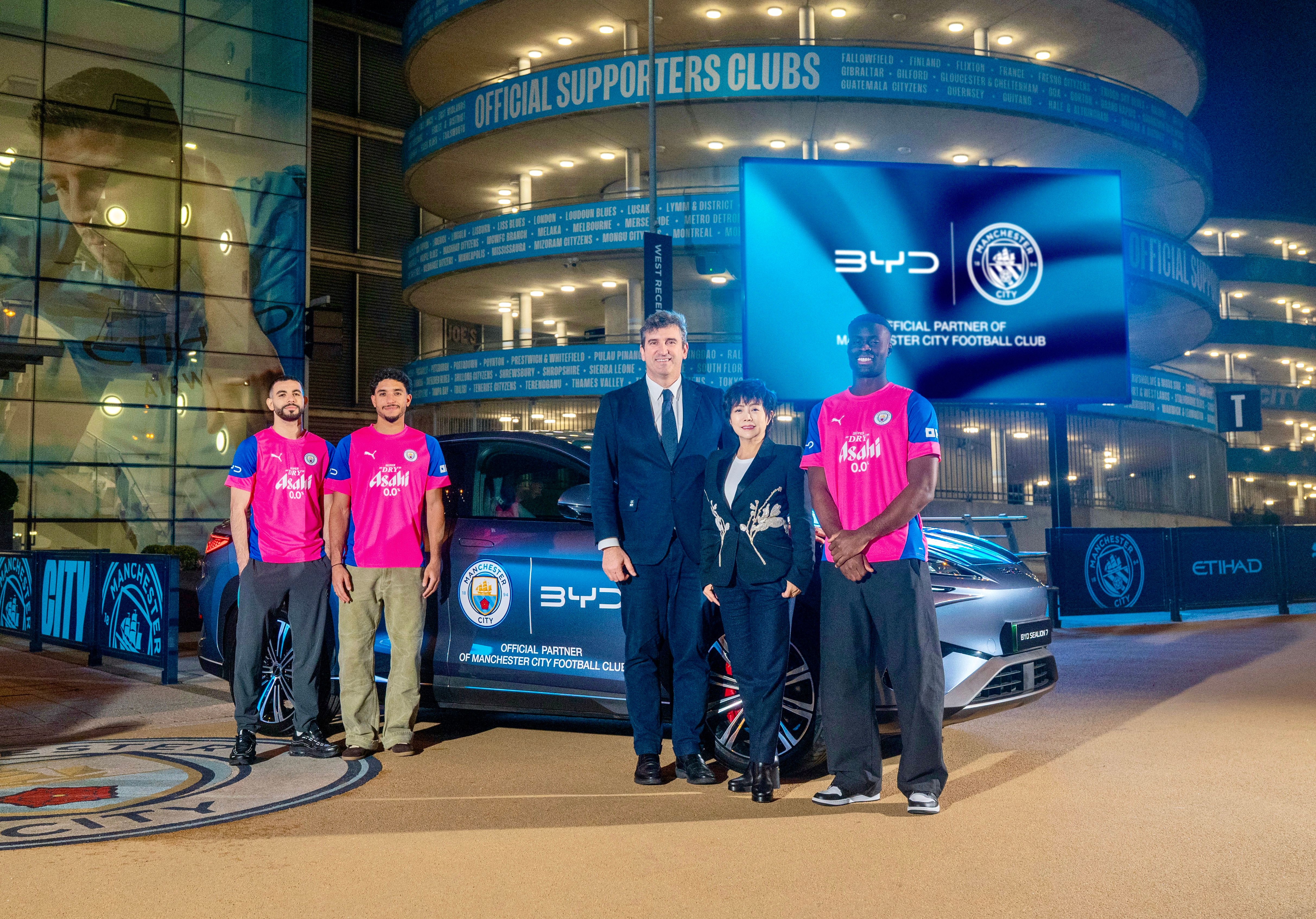 BYD Official Automotive Partner of Manchester City