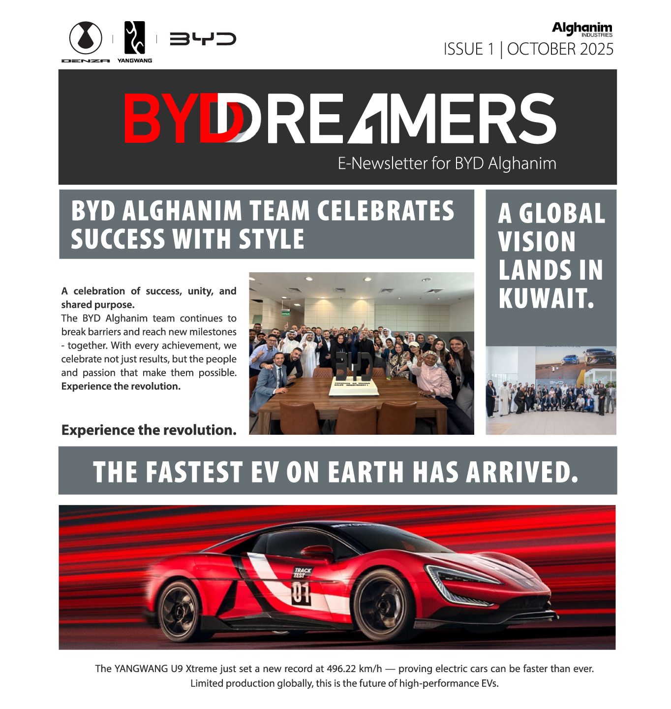 BYD DREAMERS – Issue 1 – Our Beginning and Key Milestones